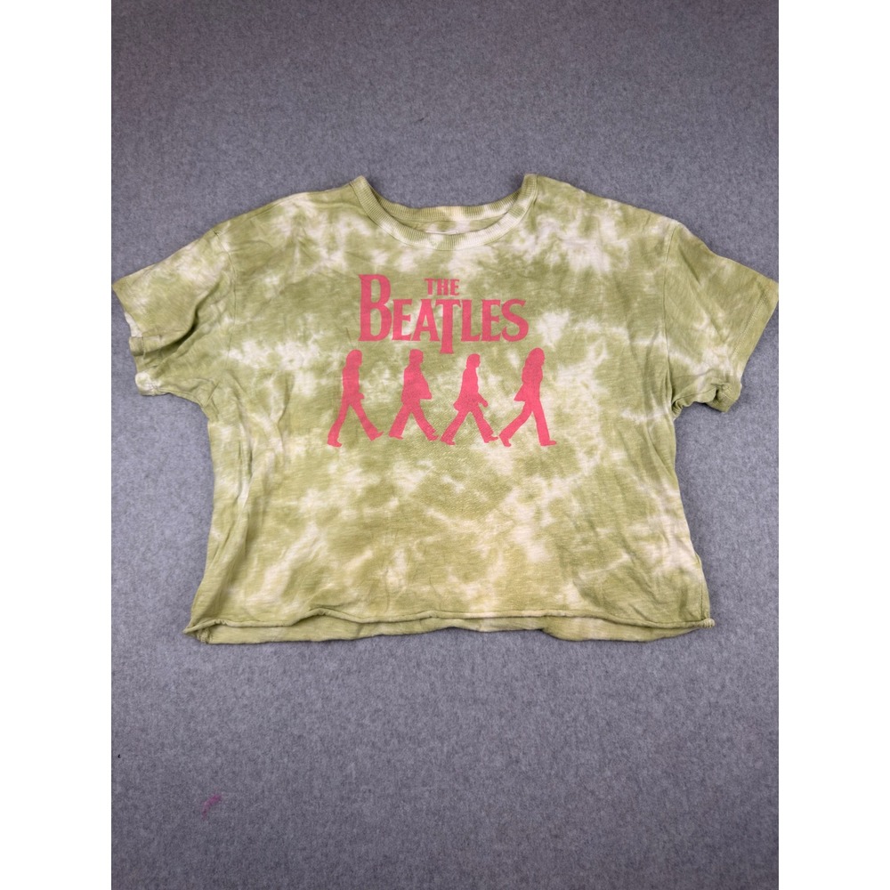American Eagle Tailgate The Beatles Abbey Road Tie Dye Crop Graphic Tee Medium